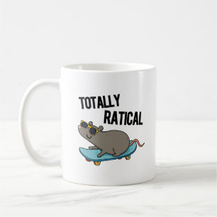 Caneca De Café Rato Funny Rat Pun Totalmente Ratical