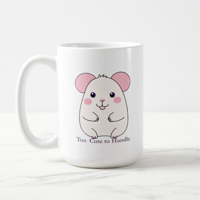 Caneca De Café Rato Gordinho Adorável (Esquerda)