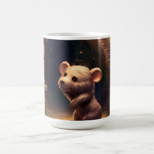 Caneca De Café Rato Pequeno e Bonito Adorável