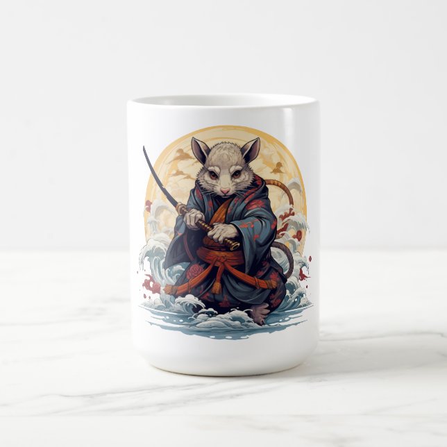 Caneca De Café Rato Samurai  (Centro)
