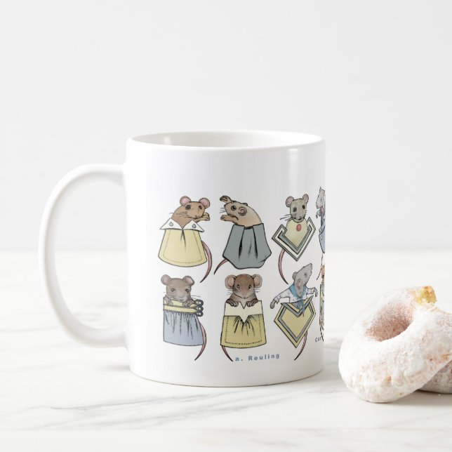 Caneca De Café Ratos de bolso (Com Donut)