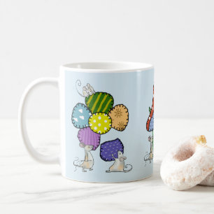 Caneca De Café Ratos de diferentes cores