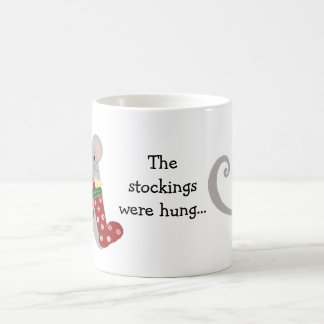Caneca De Café Ratos de Natal com Meias