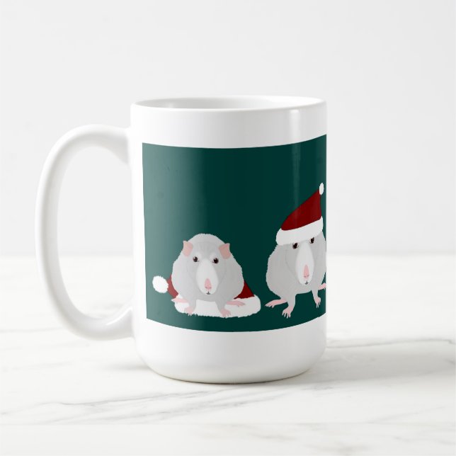 Caneca De Café Ratos de Natal Mug (Esquerda)