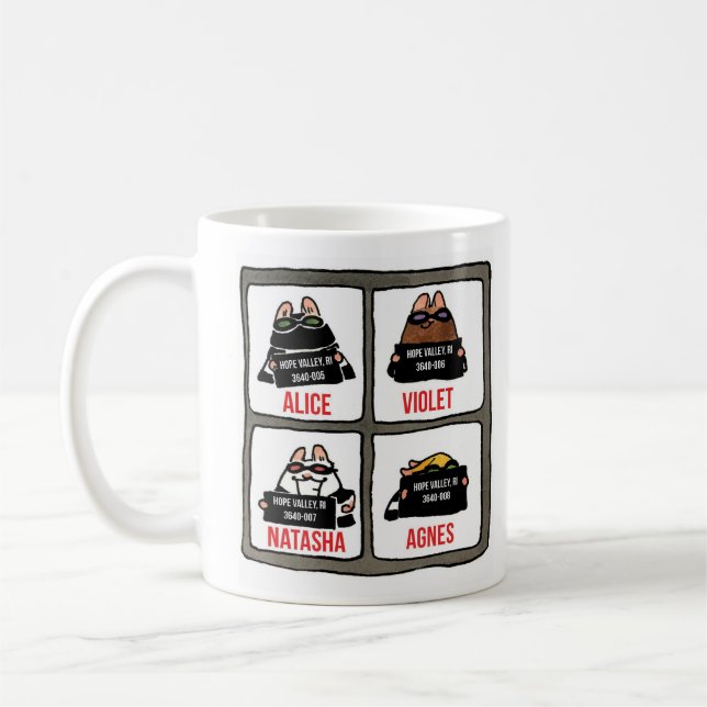 Caneca De Café Ratos-Robustos Mugshot-Mug com Sneaking Natasha (Esquerda)