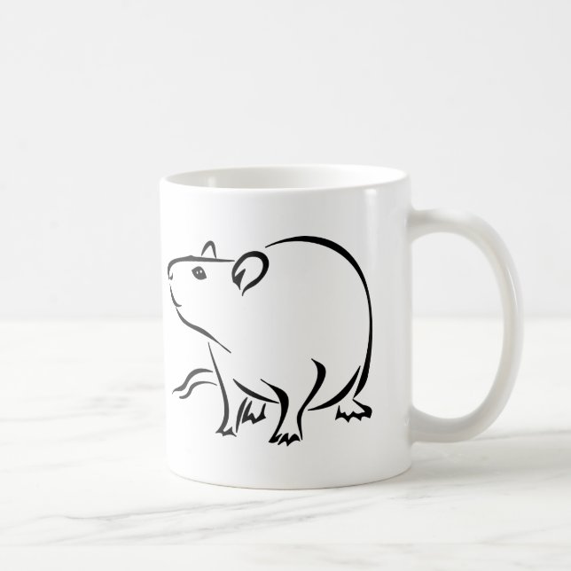 Caneca De Café Rattitude, senhora do rato (Direita)