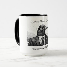 Caneca de café, Raven About Town - Talkeetna Alasc