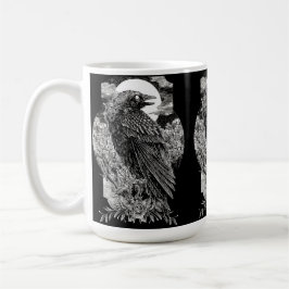 Caneca De Café Raven Místico Escuro