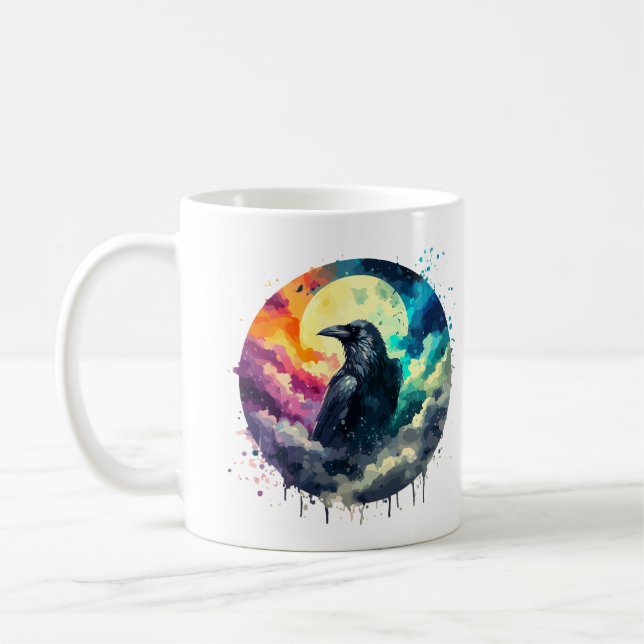 Caneca De Café Raven na Lua (Esquerda)