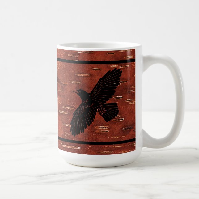 Caneca De Café Raven No Latido De Nascimento Interior (Direita)