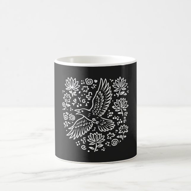 Caneca De Café Raven of Transformation (Centro)