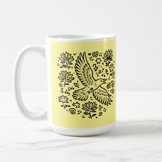 Caneca De Café Raven of Transformation (Esquerda)