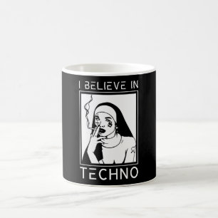 Caneca De Café Raver Religião Técnica Religião freira