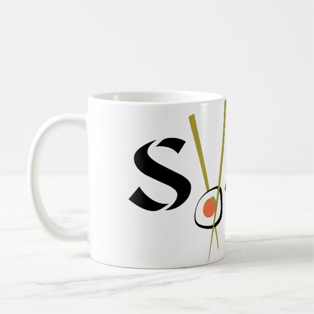 Caneca De Café Raw Sushi Organic Planet Mugs (Esquerda)