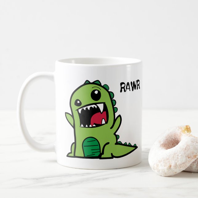 CANECA DE CAFÉ RAWR (Com Donut)