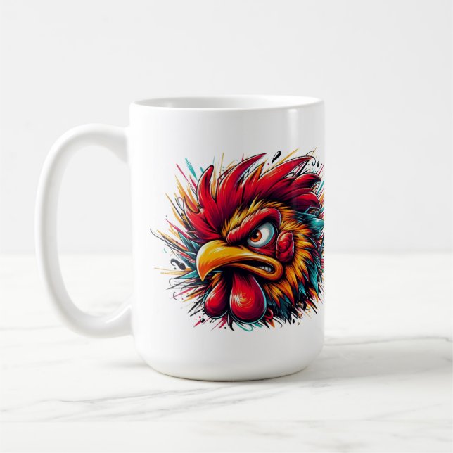 Caneca De Café Ray the Fierce Rooster Mug (Esquerda)