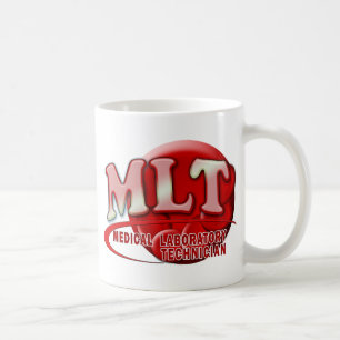 CANECA DE CAFÉ RBC MLT LABORATORY SWOSH LOGO - MED LAB TECNOLOGIA
