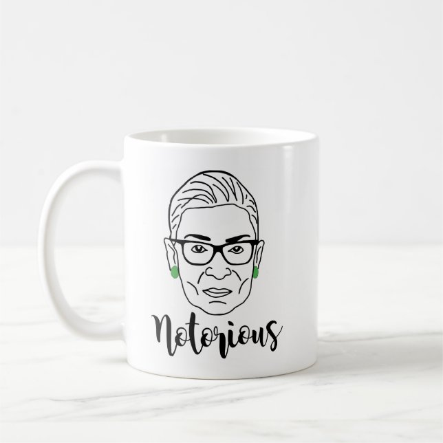 Caneca De Café RBG Mug - Ruth Bader Ginsburg (Esquerda)