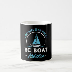 Caneca De Café RC Boat Vício Remote Model Funny RC Boats