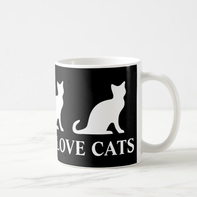 Caneca de café real dos gatos do amor dos homens (Direita)