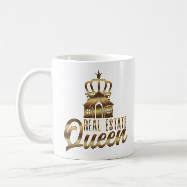 Caneca De Café Real Estate Queen Crown (Esquerda)