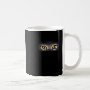 Caneca De Café Realista Olhos de Gato Gatinho Arte Gráfica Felina