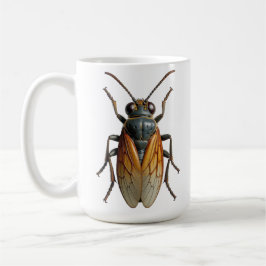 Caneca De Café Realistic Cicada Insect Art Entomology Nature 