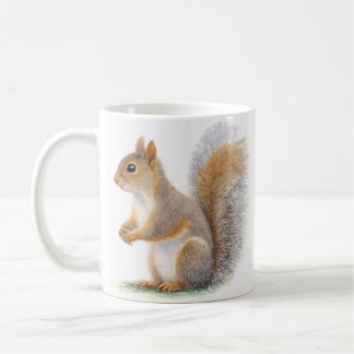 Caneca De Café Realistic Squirrel Portrait