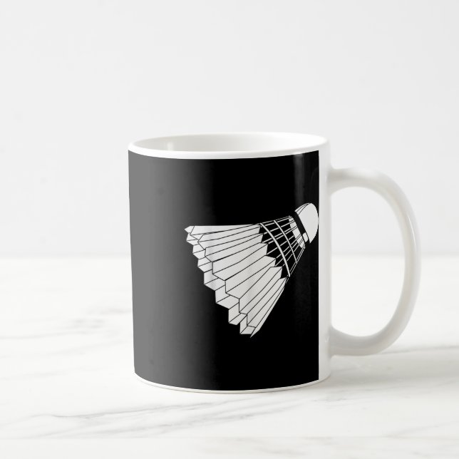 Caneca De Café Realmente Gosto de Peteca de Badminton (Direita)