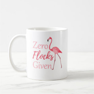 Caneca De Café Rebanhos zero dados o flamingo engraçado