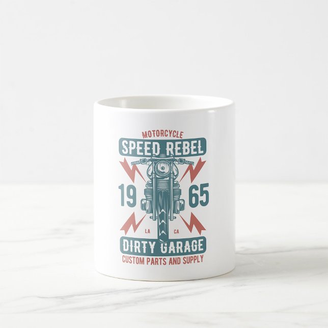 Caneca De Café Rebel de velocidade de motociclo 1965 (Criador carregado)