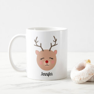 Caneca De Café Rebelde Vermelha Personalizada De Nódulo Vermelho