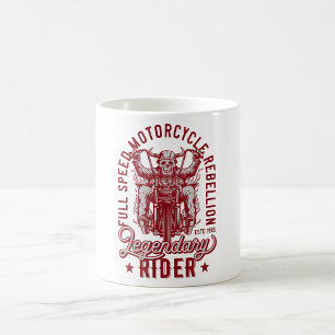 Caneca De Café Rebelião de Motocicleta de Velocidade do cheio