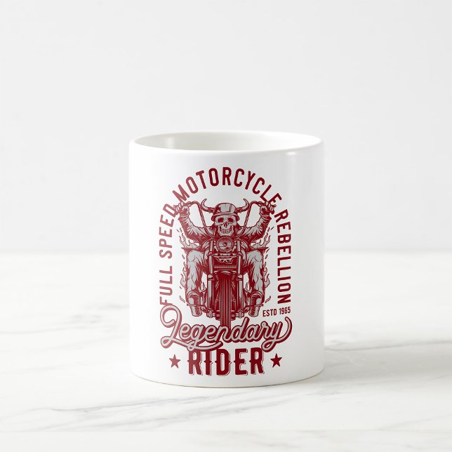 Caneca De Café Rebelião de Motocicleta de Velocidade do cheio (Criador carregado)