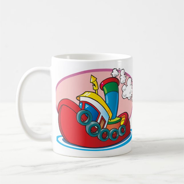 Caneca De Café Rebocador dos desenhos animados (Esquerda)
