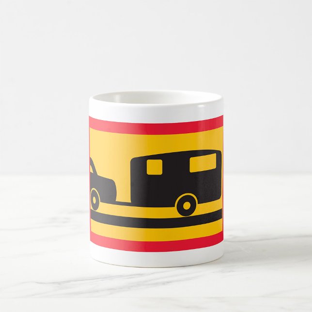 Caneca De Café Reboque Uma Caravana (Criador carregado)