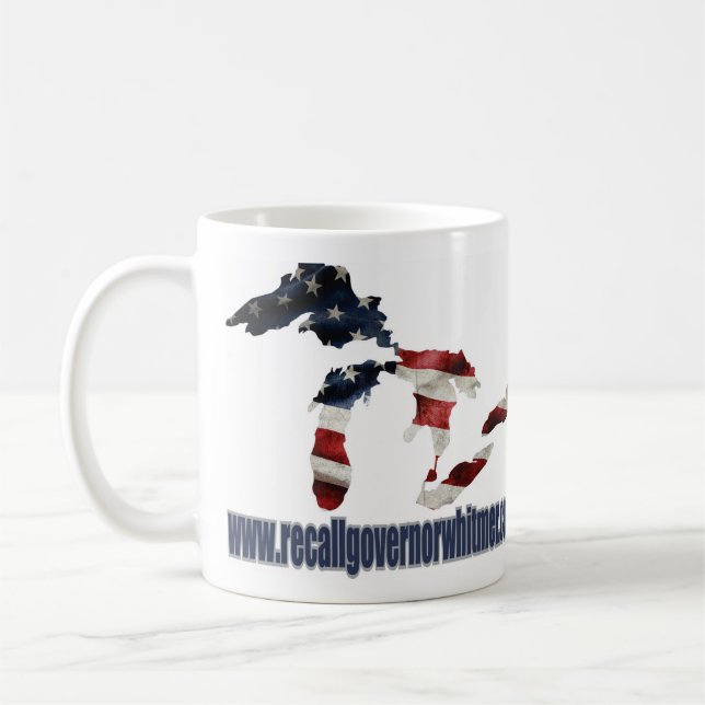 Caneca De Café recallgovernorwhitmer.com Coffee Mug (Esquerda)