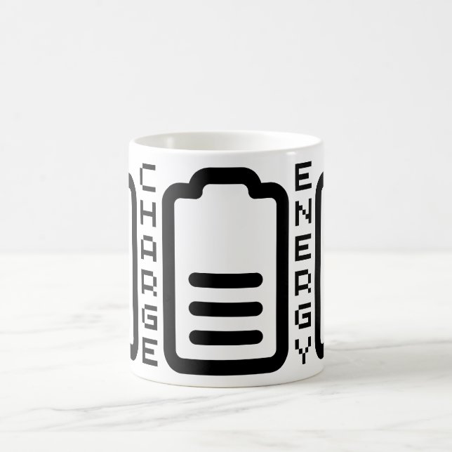 Caneca De Café Recargando Bateria (Centro)