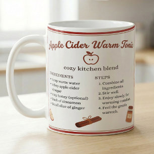 Caneca De Café Receita de Sidra de Maçã Ritual Aconchegante de Ou