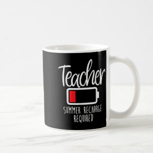Caneca De Café Receita de Verão de Professores Necessária no Últi