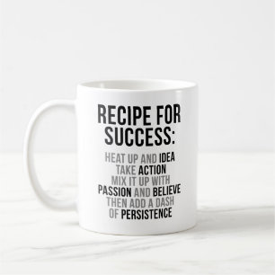 Caneca De Café Receita para o sucesso