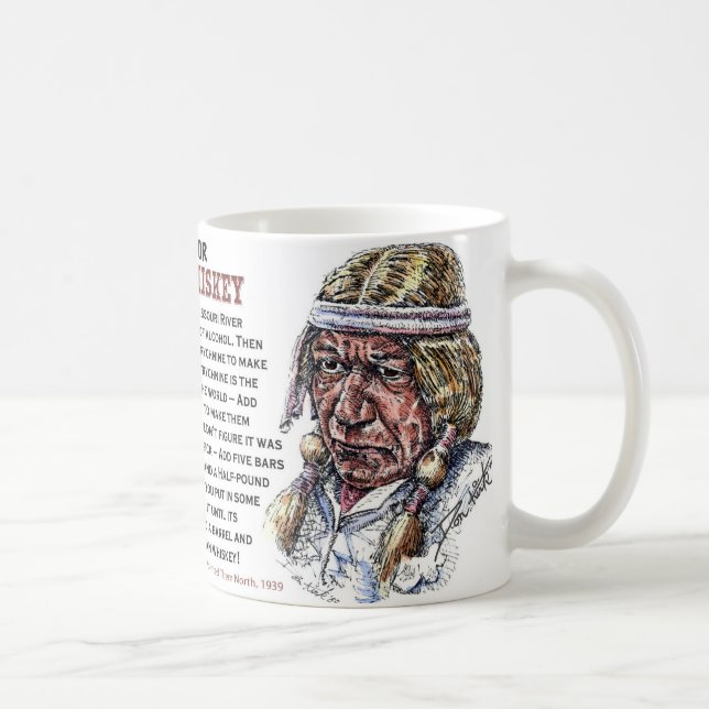 Caneca De Café Receita para o uísque indiano (Direita)