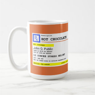 Caneca De Café Receita personalizada de chocolate quente