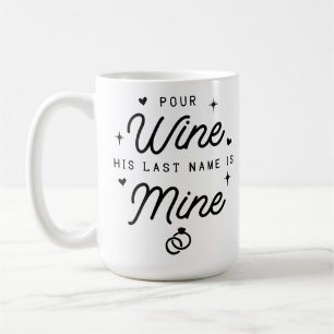Caneca De Café Recém-Casada Senhora Anúncio de Casamento Fofo Noi