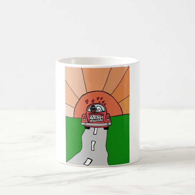Caneca De Café Recem casados (Centro)
