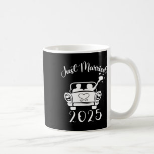 Caneca De Café Recém Casados 2025 Alianças de Casamento Casal Cor