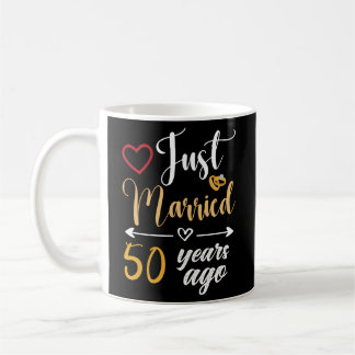 Caneca De Café Recem casados 50 Anos Atrás 50º Aniversário De Cas