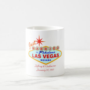 Caneca De Café recem casados em Las Vegas Coffee Mug