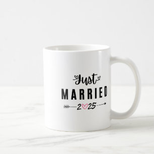 Caneca De Café Recém Casados Est 2025 Lua de Mel Casais de Noivos