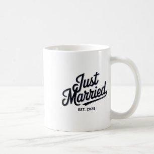 Caneca De Café Recem casados Est 2025 Mulher Casada Sr. E Sra. Br